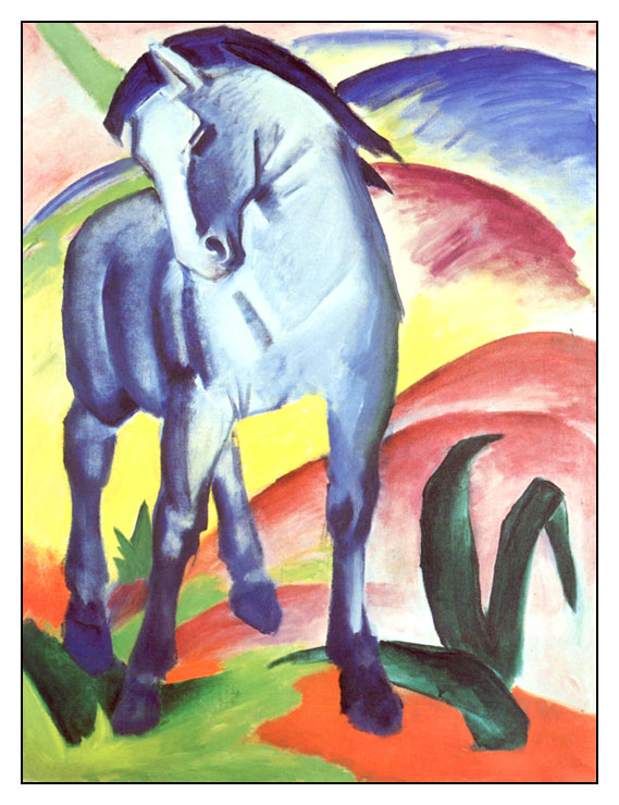 Cheval-Franz-Marc-le-cavalier-bleu-peintre-allemand-1880-1916-Munich-Allemagne-Europe.
