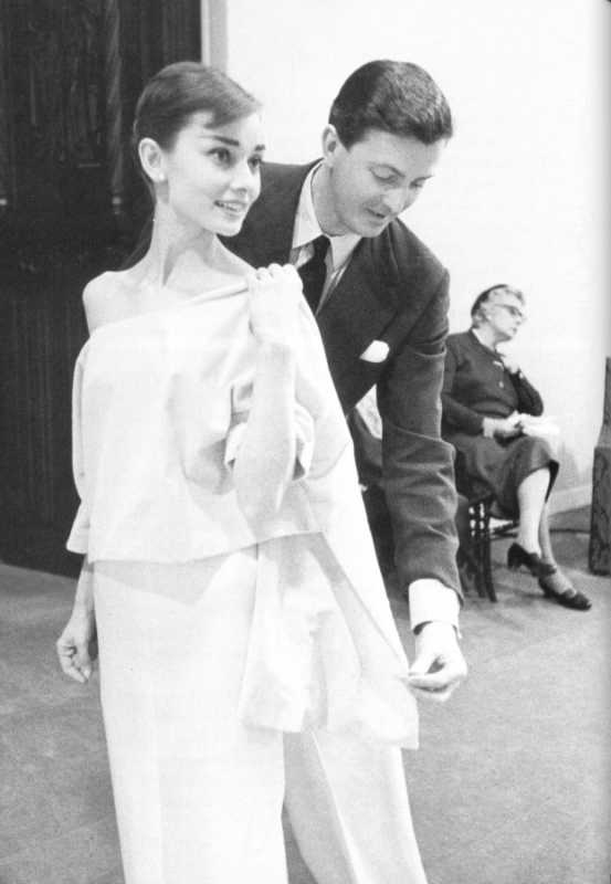H de Givenchy et A. Hepburn