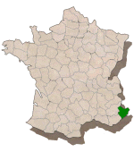 carte Alpes Maritimes en France